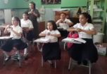 Mensaje de los alumnos con discapacidad auditiva del Hogar-Escuela de Ciudad Darío, Nicaragua