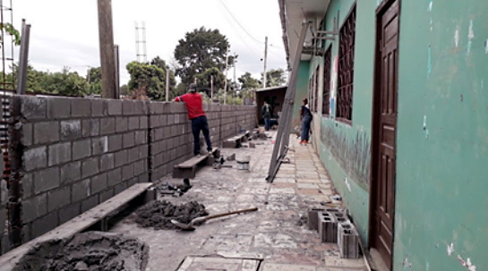 28/07/2021 La reconstrucción de la Guardería de Nuestra Señora de la Fuensanta avanza rápidamente