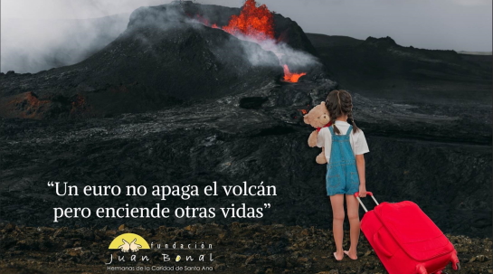 01/10/2021 Fundación Juan Bonal se solidariza con los afectados por la erupción del volcán Cumbre Vieja en la isla de La Palma