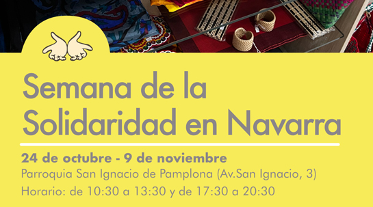 21/10/2025 Semana de la Solidaridad en Navarra: exposición y mercadillo solidario en Pamplona