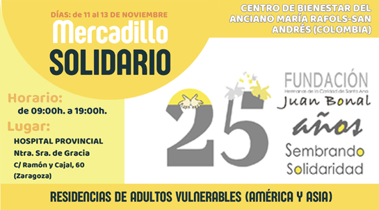 09/11/2025 Mercadillo solidario en el Hospital Provincial de Zaragoza