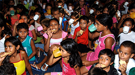 25/07/2016 La misión por la infancia en Breves, Brasil.