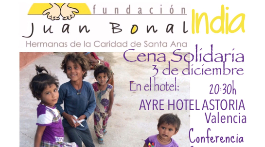 28/11/2016 Cena Solidaria por la India en Valencia.