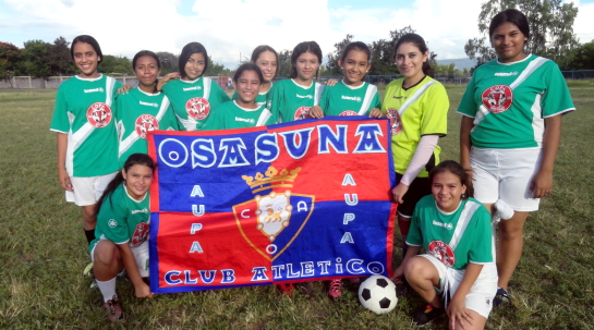 10/01/2020 Encuentro amistoso entre las chicas de Osasuna - San Antonio y las de Matagalpa